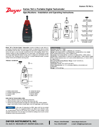Thumbnail of document Manual - TAC-L Portable Digital Tachometer